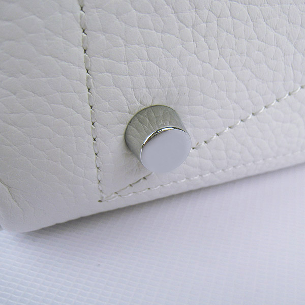 Best Replica Hermes Victoria Cowskin Leather Bags 2010 White H2802 - Click Image to Close